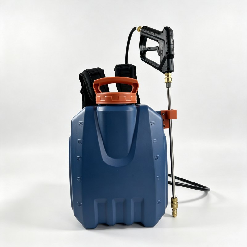 Rociador de mochila eléctrico de 10L multiusos para uso en césped y huerto