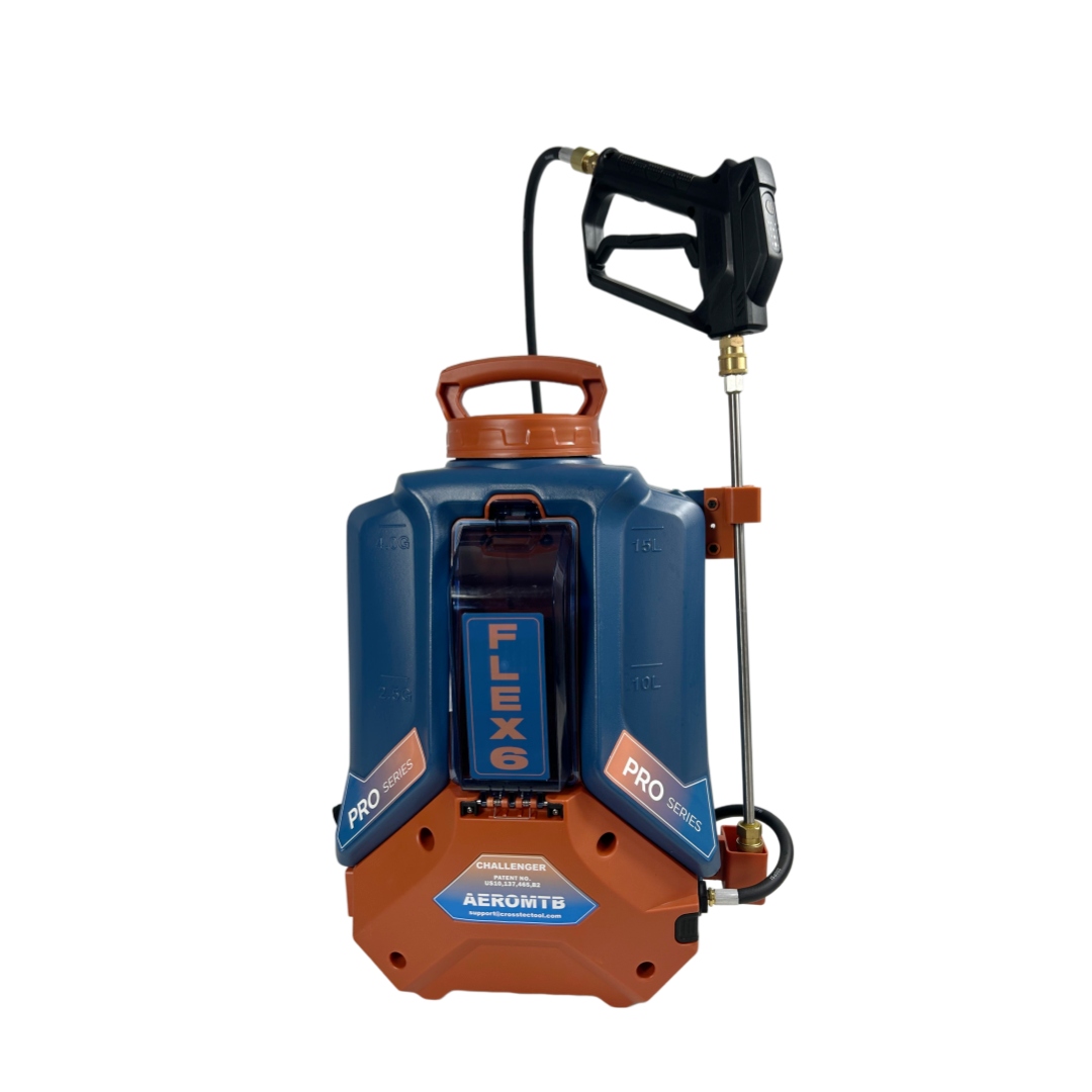 Pulverizador de mochila eléctrico Buletooth de 15 litros y 6 velocidades