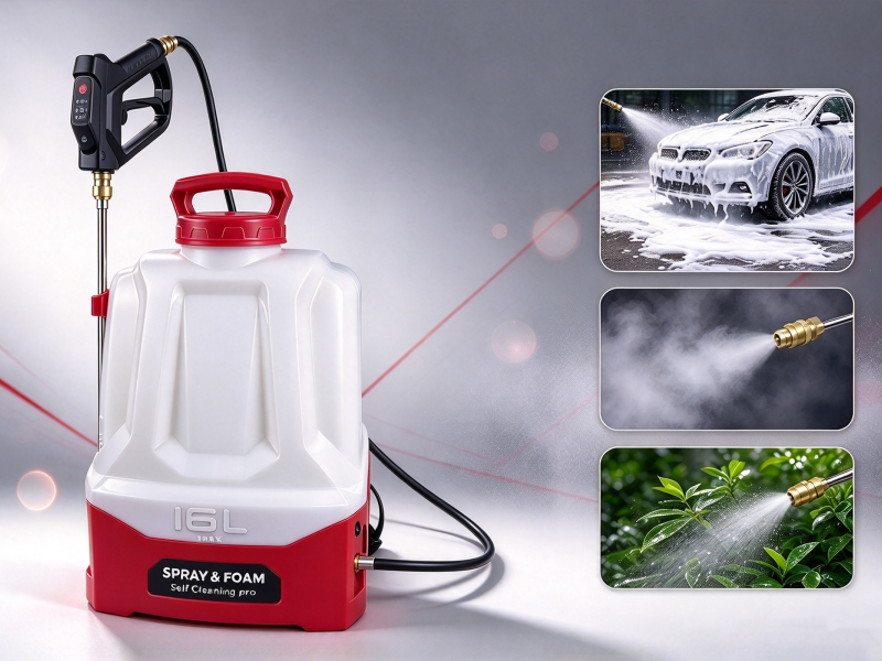 Nuevo Rociador de mochila 3 en 1 de 16L con pulverizador de niebla inflado
