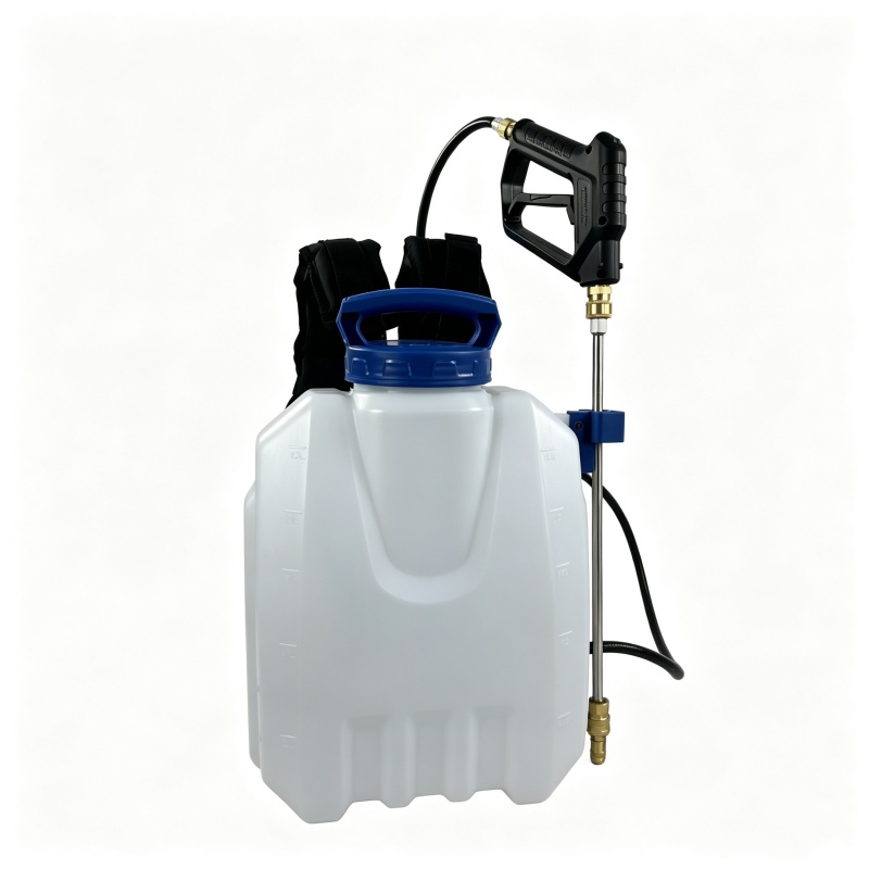 Diseño de tanque de PE con pulverizador de mochila para aplicación de pesticidas agrícolas